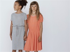 Mads Nørgaard shell pink/puffin's bill striped dress Dalia